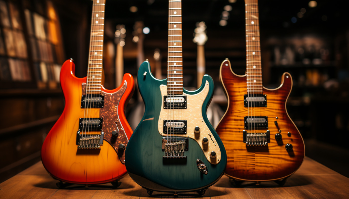Divers - 3 types de guitares électriques